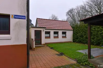 Das Gebäude in dem sich die Ferienwohnung befindet