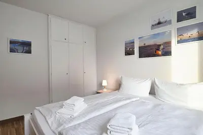 Ein Bett oder Betten in einem Zimmer der Unterkunft Küstenflair