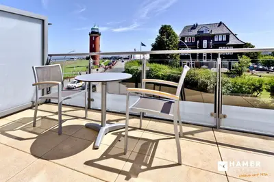 Ein Balkon oder eine Terrasse in der Unterkunft Alte Liebe, RA211