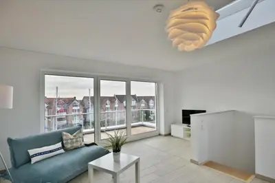 Ein Sitzbereich in der Unterkunft City Marina, CM24b