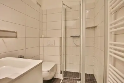 Ein Badezimmer in der Unterkunft Hohe Worth, H6