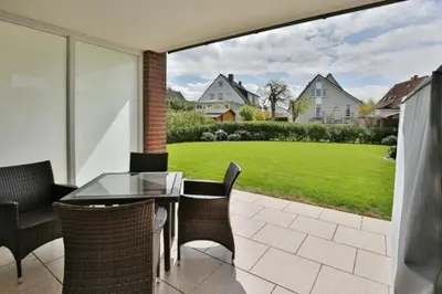 Ein Garten an der Unterkunft Dunamar, DM2