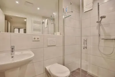 Ein Badezimmer in der Unterkunft Meine See, MS6