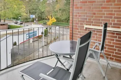 Ein Balkon oder eine Terrasse in der Unterkunft Hohe Worth, H206