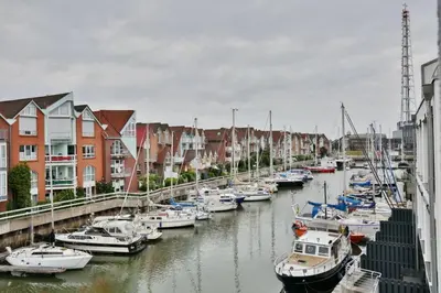 Blick auf einen Fluss in der Nähe der Ferienwohnung