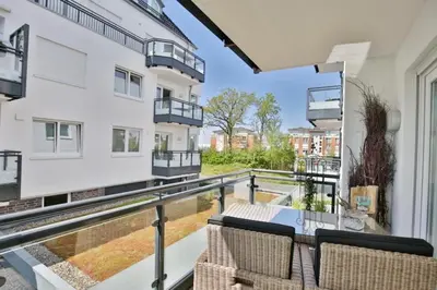 Ein Balkon oder eine Terrasse in der Unterkunft Admiralsgarten, AG5b