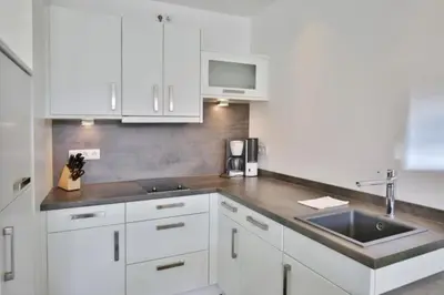 Küche/Küchenzeile in der Unterkunft Duhner Strandhus, S203