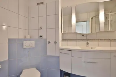 Ein Badezimmer in der Unterkunft Hohe Worth, H106