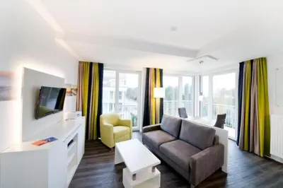 TV/Unterhaltungsangebot in der Unterkunft Duhner Strandhus, S302