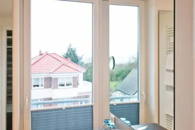 Ein Balkon oder eine Terrasse in der Unterkunft Duhner Strandhus, S302