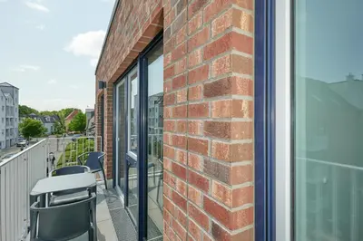 Ein Balkon oder eine Terrasse in der Unterkunft Nordstrand, N304