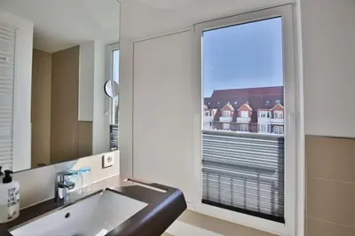 Ein Badezimmer in der Unterkunft Duhner Strandhus, S212