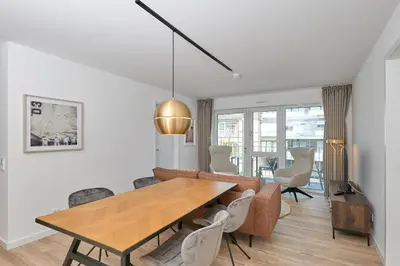 Ein Sitzbereich in der Unterkunft Nordstrand, N204