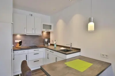 Küche/Küchenzeile in der Unterkunft Duhner Strandhus, S103