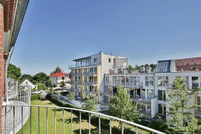 Das Gebäude in dem sich die Ferienwohnung befindet