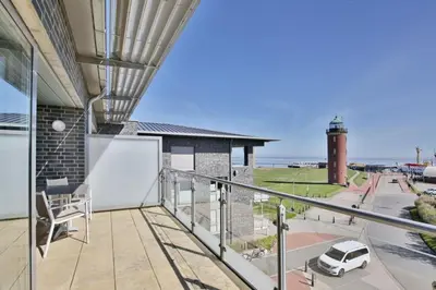 Ein Balkon oder eine Terrasse in der Unterkunft Alte Liebe, RA309