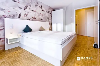 Ein Bett oder Betten in einem Zimmer der Unterkunft Döser Seedeich 7, SD9
