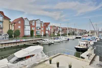 Blick auf einen Fluss in der Nähe der Ferienwohnung
