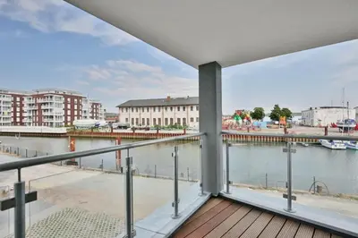 Blick auf einen Fluss in der Nähe der Ferienwohnung