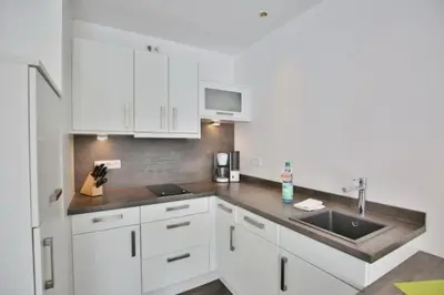 Küche/Küchenzeile in der Unterkunft Duhner Strandhus, S3