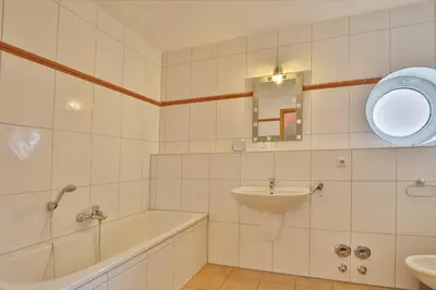 Ein Badezimmer in der Unterkunft Nordseeblick, NB10