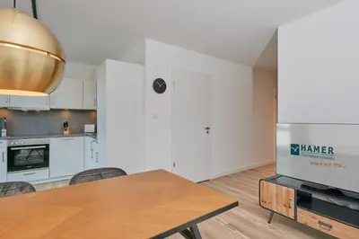Küche/Küchenzeile in der Unterkunft Nordstrand, N302
