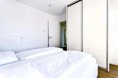 Ein Bett oder Betten in einem Zimmer der Unterkunft Alte Liebe, RA308