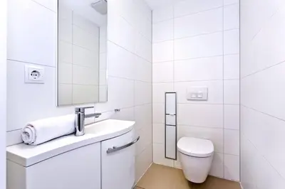 Ein Badezimmer in der Unterkunft Alte Liebe, RA308