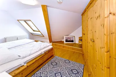 Ein Bett oder Betten in einem Zimmer der Unterkunft Stranddüne, D22