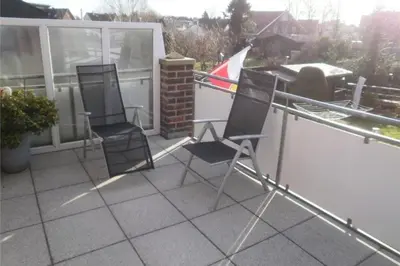 Ein Balkon oder eine Terrasse in der Unterkunft Bernstein, BS5