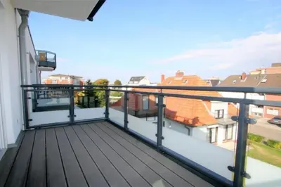 Ein Balkon oder eine Terrasse in der Unterkunft Admiralsgarten, AG9b