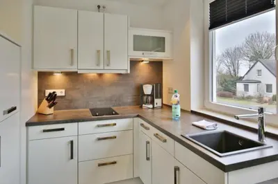Küche/Küchenzeile in der Unterkunft Duhner Strandhus, S101