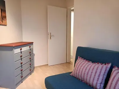Ein Sitzbereich in der Unterkunft Stranddüne, D24