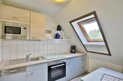 Küche/Küchenzeile in der Unterkunft Stranddüne, D24