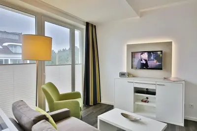 TV/Unterhaltungsangebot in der Unterkunft Duhner Strandhus, S306