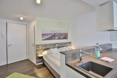 Küche/Küchenzeile in der Unterkunft Duhner Strandhus, S106