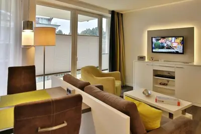 TV/Unterhaltungsangebot in der Unterkunft Duhner Strandhus, S206