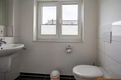 Ein Badezimmer in der Unterkunft Ferienhaus 