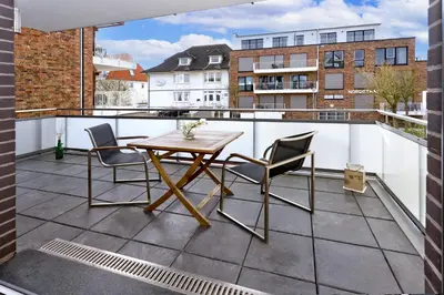 Ein Balkon oder eine Terrasse in der Unterkunft Nordico ,No3