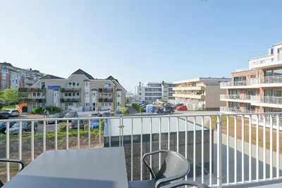 Ein Balkon oder eine Terrasse in der Unterkunft Nordstrand, N202a
