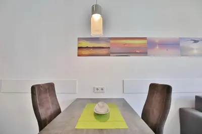 Ein Sitzbereich in der Unterkunft Duhner Strandhus, S208