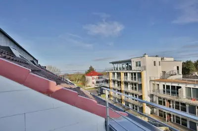 Das Gebäude in dem sich die Ferienwohnung befindet