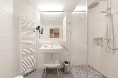 Ein Badezimmer in der Unterkunft Admiralsgarten, AG10b