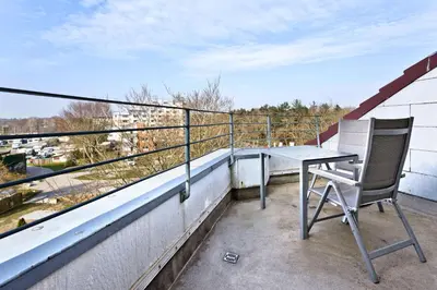 Ein Balkon oder eine Terrasse in der Unterkunft Hohe Worth, H412