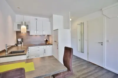 Küche/Küchenzeile in der Unterkunft Duhner Strandhus, S104