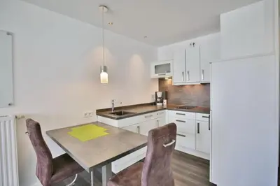 Küche/Küchenzeile in der Unterkunft Duhner Strandhus, S104