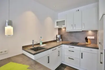 Küche/Küchenzeile in der Unterkunft Duhner Strandhus, S4