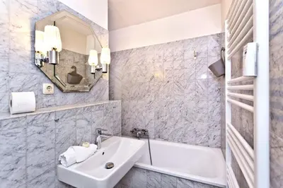 Ein Badezimmer in der Unterkunft Seeterrassen, ST13