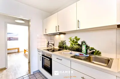 Küche/Küchenzeile in der Unterkunft Seeterrassen, ST13
