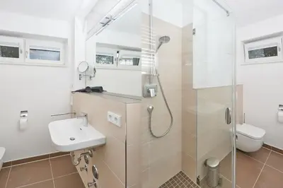 Ein Badezimmer in der Unterkunft Nordstrand, N102a